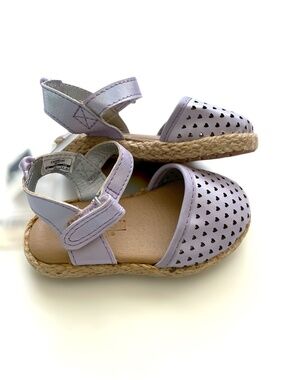 Oshkosh purple shimmer espadrille sandals